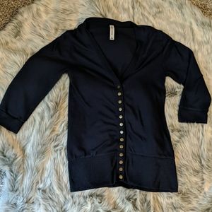 2 for $10 Navy Blue 3/4 Sleeve Cardigan